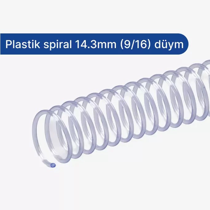 Plastik spiral 14.3mm (9/16) dyüm