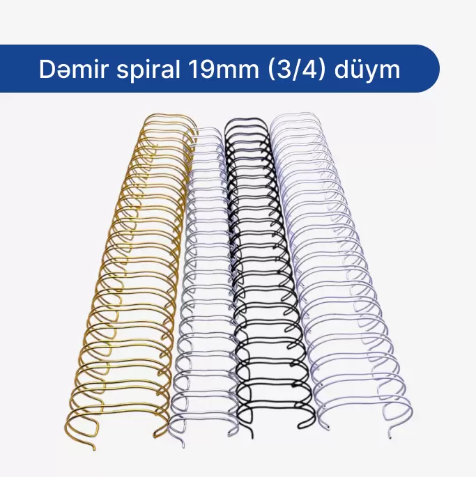 Dəmir spiral 19mm (3/4) düym
