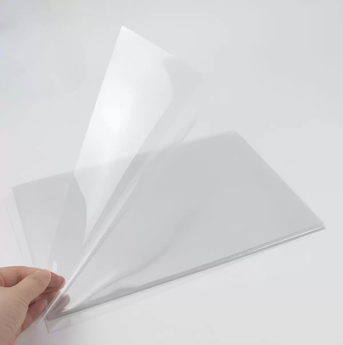 Plastik kart kağızı 0.3mm şəffaf