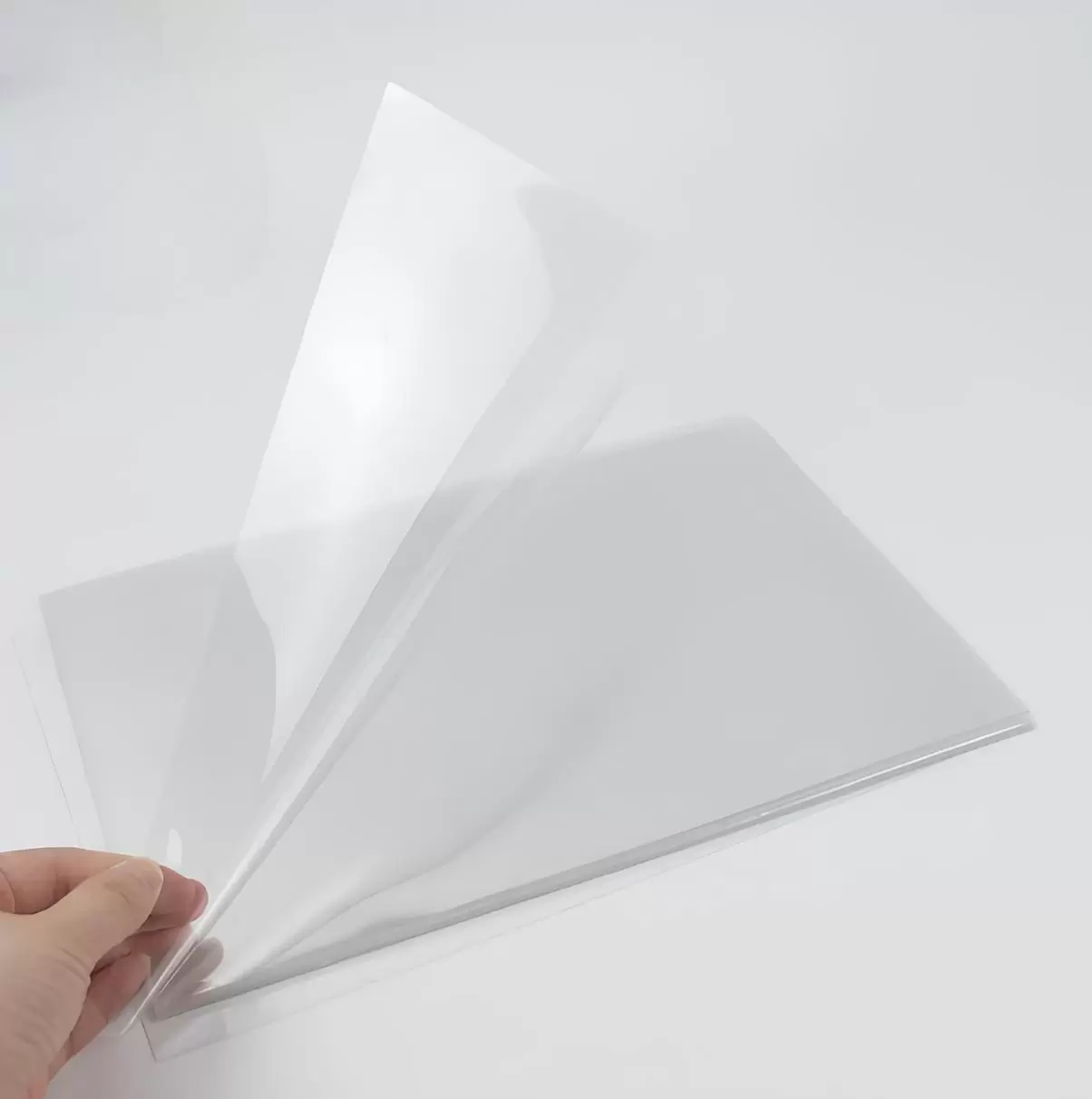 Plastik kart kağızı 0.3mm şəffaf