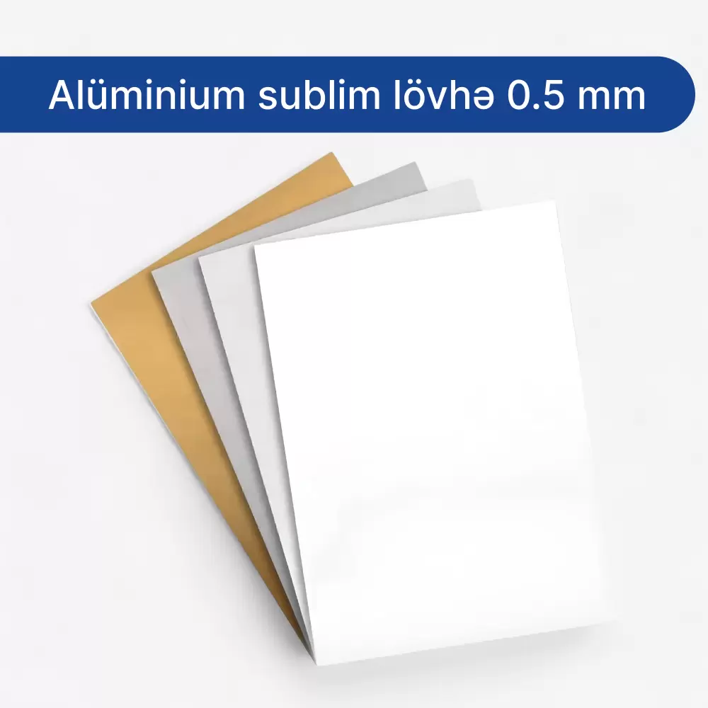 Alüminium sublim lövhə 0.5mm 30*60sm