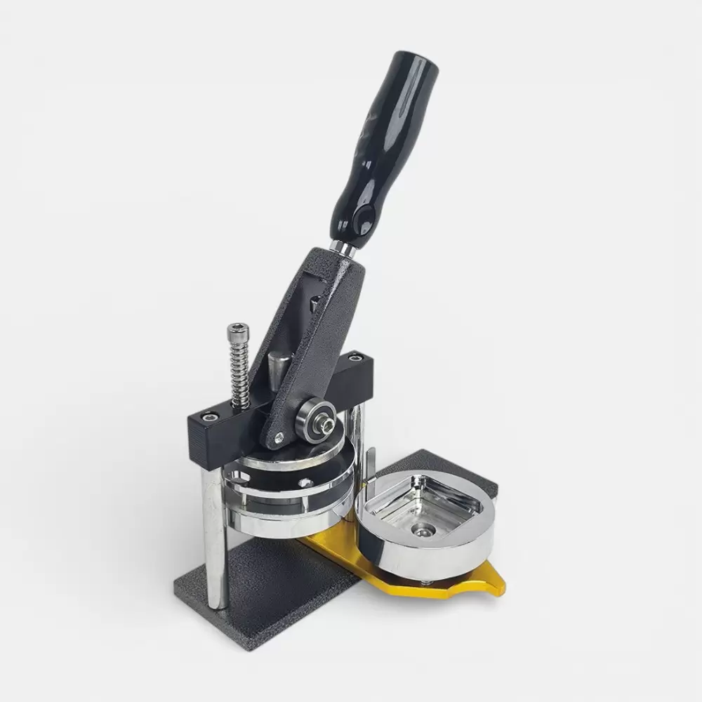 Square badge (button) press 50×50mm