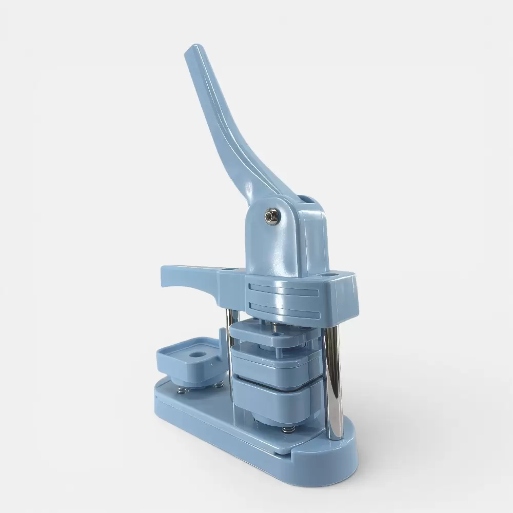 Square badge (button) press 50×50mm