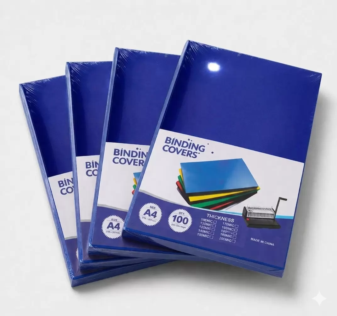 Üzlük cildləmə üçün А4, PVC, 100 əd, göy