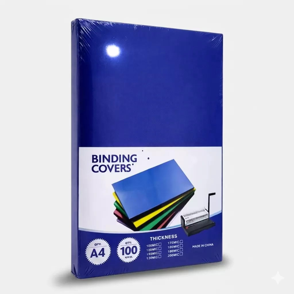 Üzlük cildləmə üçün А4, PVC, 100 əd, göy