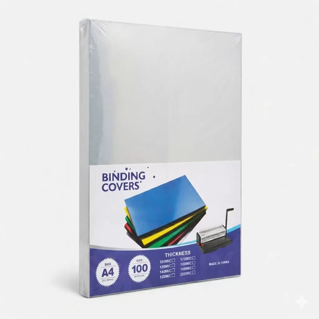 Üzlük cildləmə üçün А4, PVC, 100 əd, şəffaf